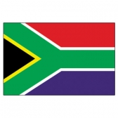South Africa Flags      High-Quality 1-ply Car Window Flag With Clip Attachment