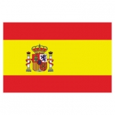Spain Flags      High-Quality 1-ply Car Window Flag With Clip Attachment