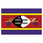 Swaziland  Flags      High-Quality 1-ply Car Window Flag With Clip Attachment