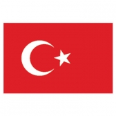 Turkey  Flags      High-Quality 1-ply Car Window Flag With Clip Attachment