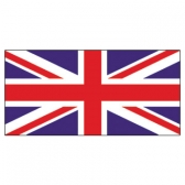 United Kingdom Flags      High-Quality 1-ply Car Window Flag With Clip Attachment