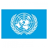 United Nations Flags      High-Quality 1-ply Car Window Flag With Clip Attachment