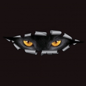 Cool 3D Car Styling Funny Cat Eyes Peeking Sticker 