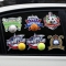 3D three Dimensional Football European Cup Car Stickers Car Decoration Stickers 