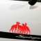 United Fight Team Greyhounds Dog Pets Deep Friendship Car Sticker