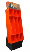 Orange Color Cardboard Promotional Flooring Counter Display Box