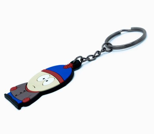 Personalized Decoration Cartoon Rubber Key Tags PVC Key Ring