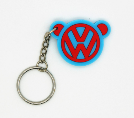 Fashion PVC Rubber Keychain Silicone Car Key Tags