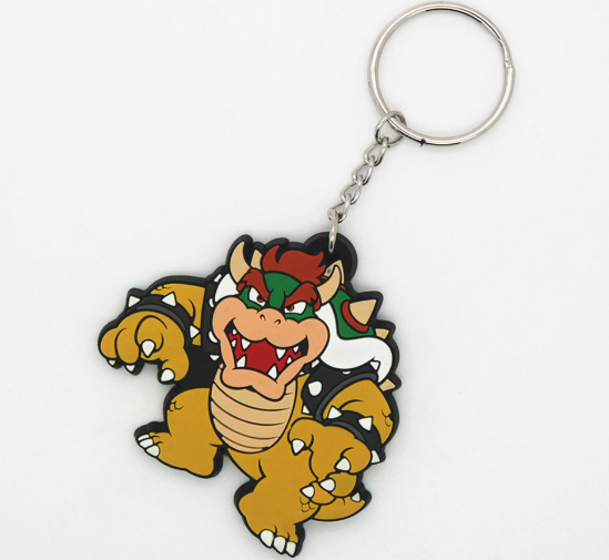 Custom Soft PVC Keyring Cute Cartoon Key Tag