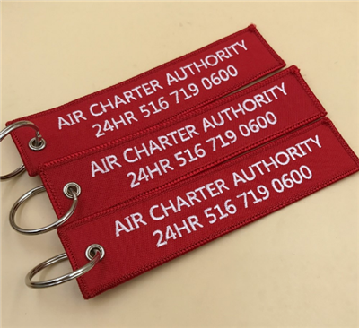 Cheap Custom Shape Embroidery Patch Keychain Key Tag