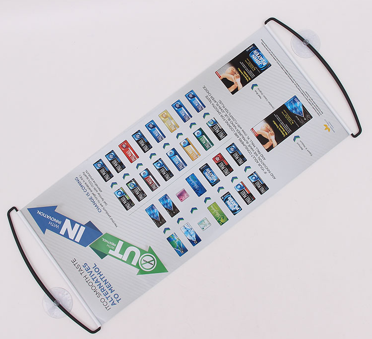 OEM Advertising Cheering Hand Retractable Held Dcrolling Banner